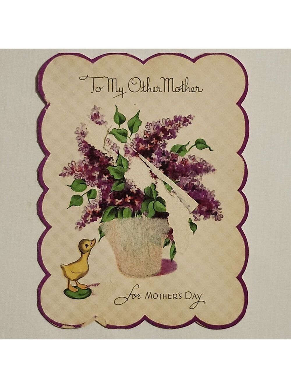 VINTAGE Gibson Card Step Mother Mother's Day Card  1986